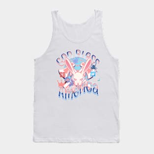 God bless America - rabbit tshirt 2023 Tank Top